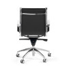 sillon de oficina negro croma estructura cromada ecopiel piel sintetica 4