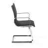 silla confidente negro croma estructura cromada ecopiel piel sintetica 6