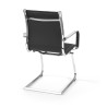 silla confidente negro croma estructura cromada ecopiel piel sintetica 7