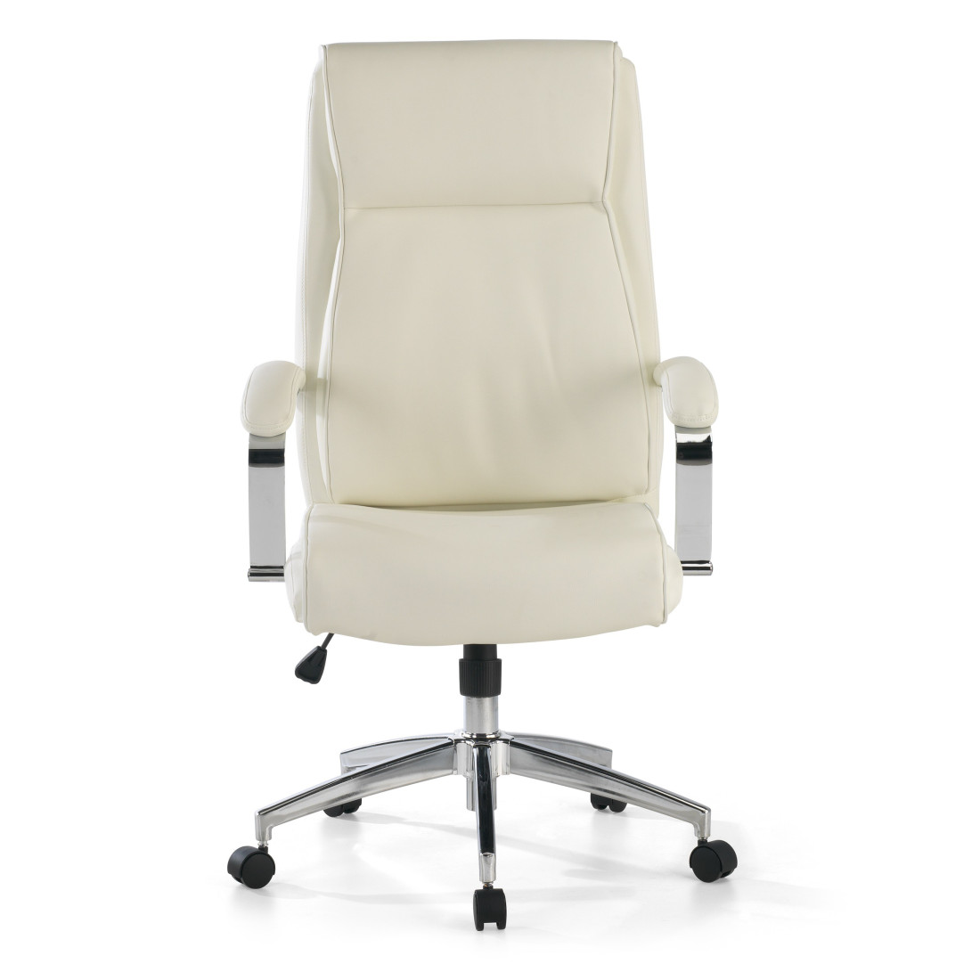 sillon de oficina blanco tauro piel sintetica 4