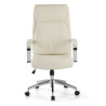 sillon de oficina blanco tauro piel sintetica 4