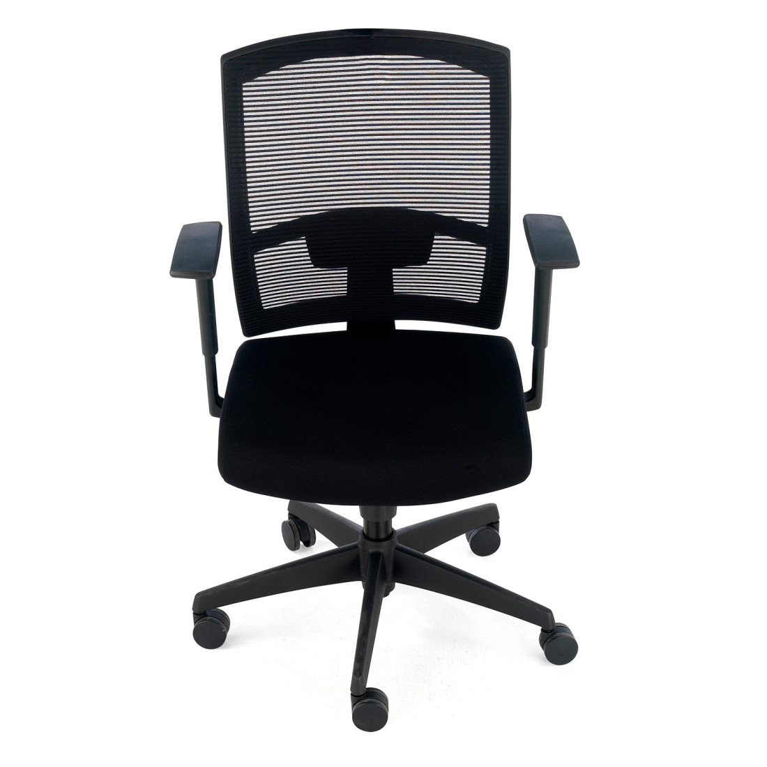 silla giratoria negro kendo estructura negra malla 4
