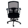 silla giratoria negro kendo estructura negra malla 4