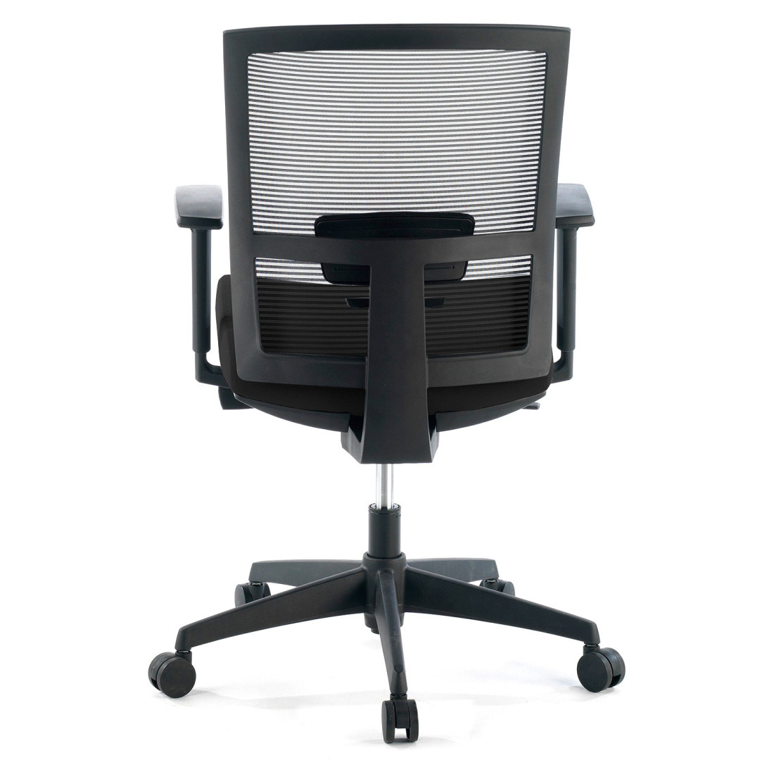 silla giratoria negro kendo estructura negra malla 6