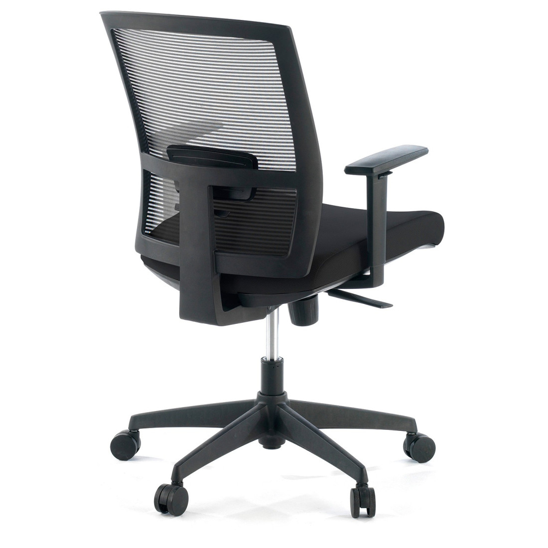 silla giratoria negro kendo estructura negra malla 7