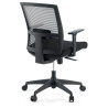 silla giratoria negro kendo estructura negra malla 7