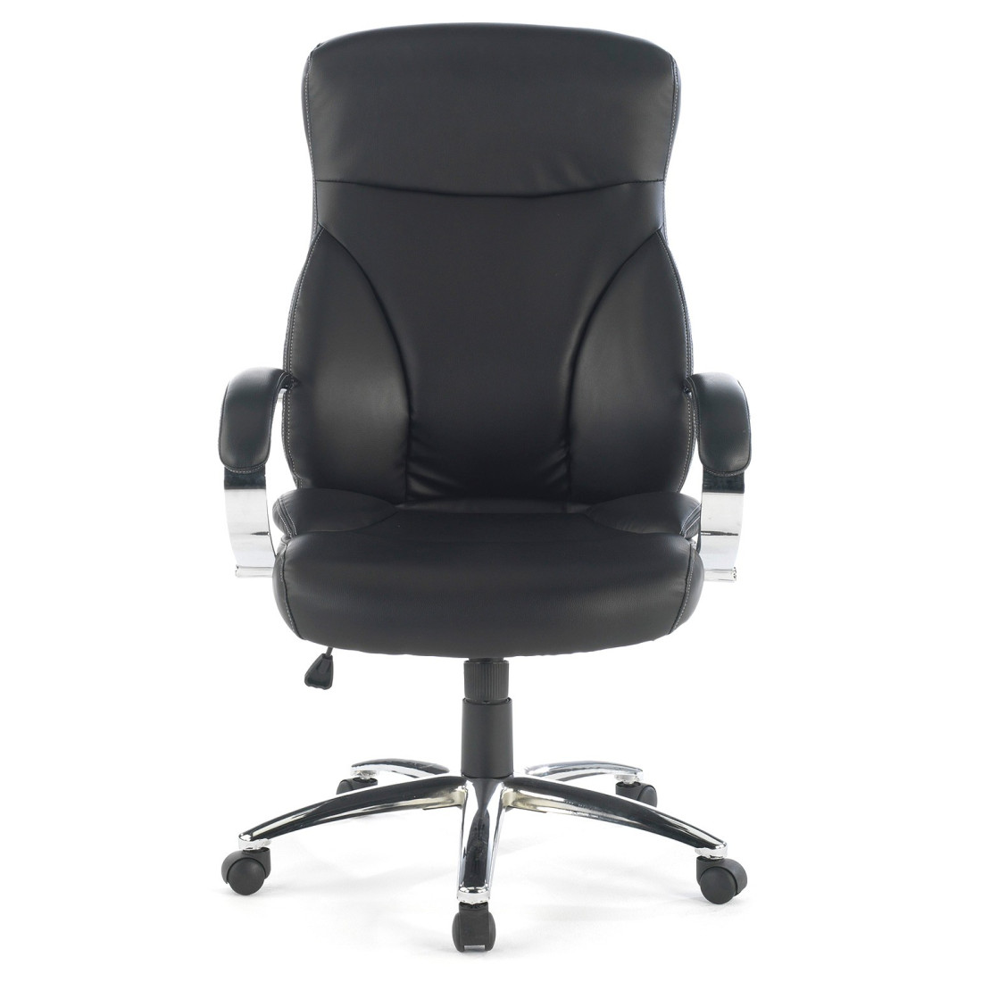 sillon de oficina negro city piel sintetica 3