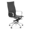 Silla oficina de diseño Croma, respaldo alto - NEGRO