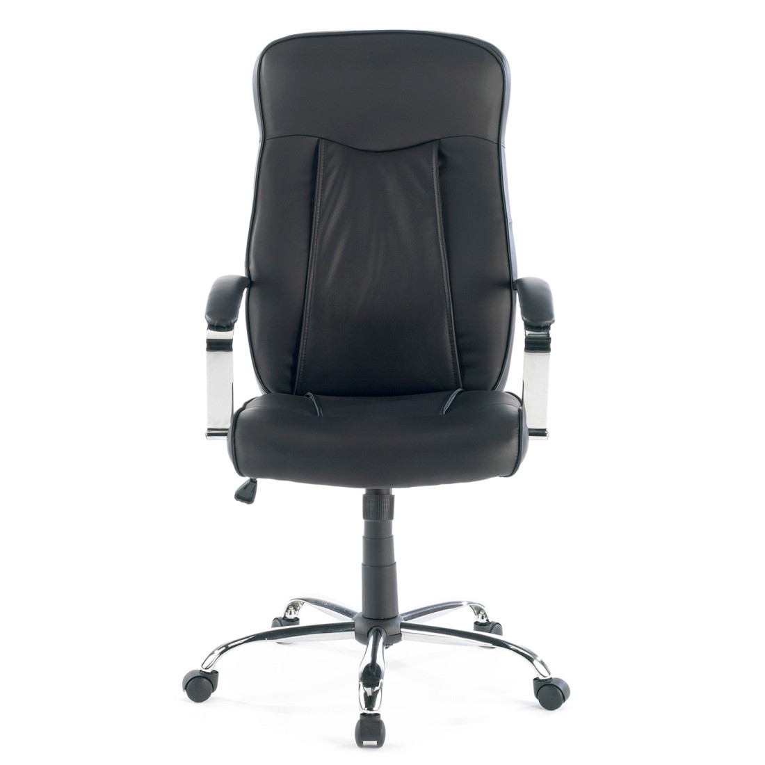 sillon de oficina negro londres piel sintetica 3