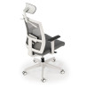 silla ergonomica gris kendo estructura blanca reposacabezas malla 8