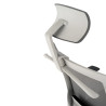 silla ergonomica gris kendo estructura blanca reposacabezas malla 7
