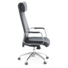 sillon de oficina negro jaguar piel natural piel natural 5