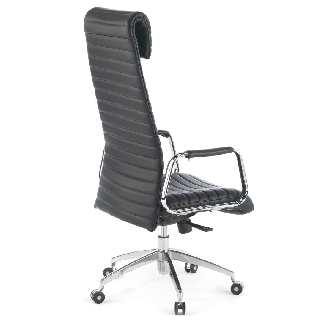 sillon de oficina negro jaguar piel natural piel natural 6