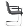 silla confidente negro oslo piel sintetica 7