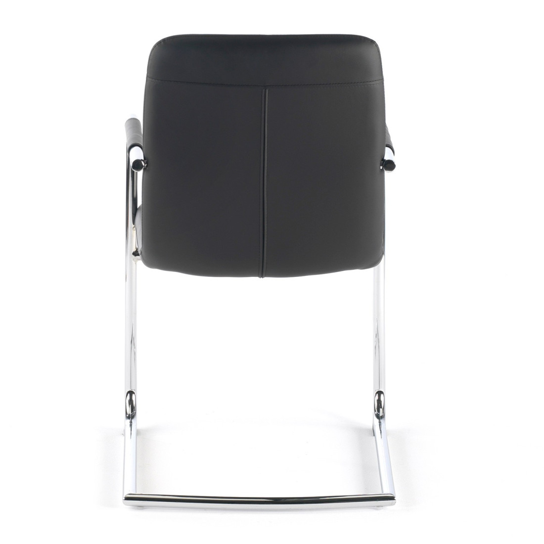 silla confidente negro oslo piel sintetica 6