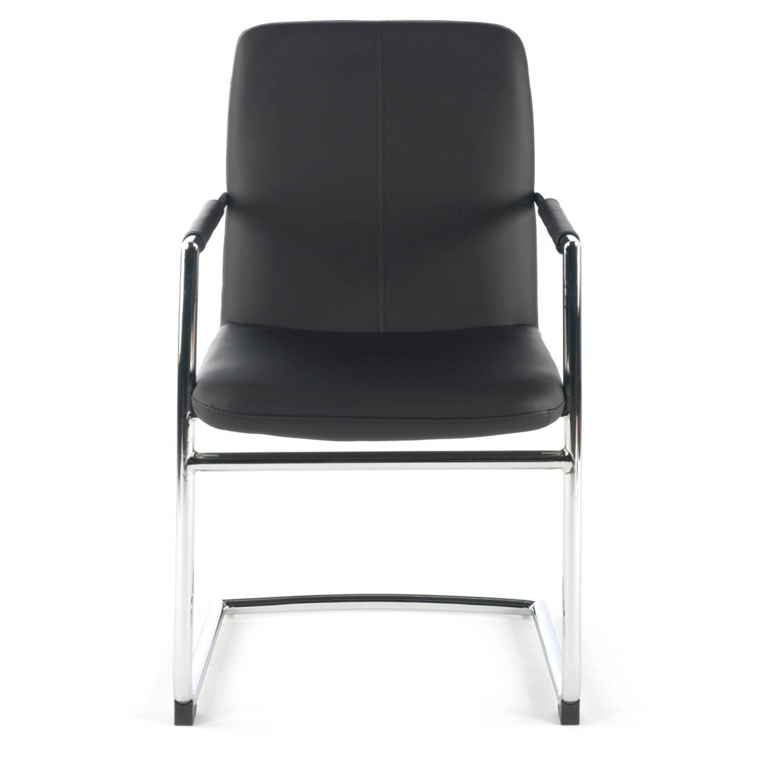 silla confidente negro oslo piel sintetica 3
