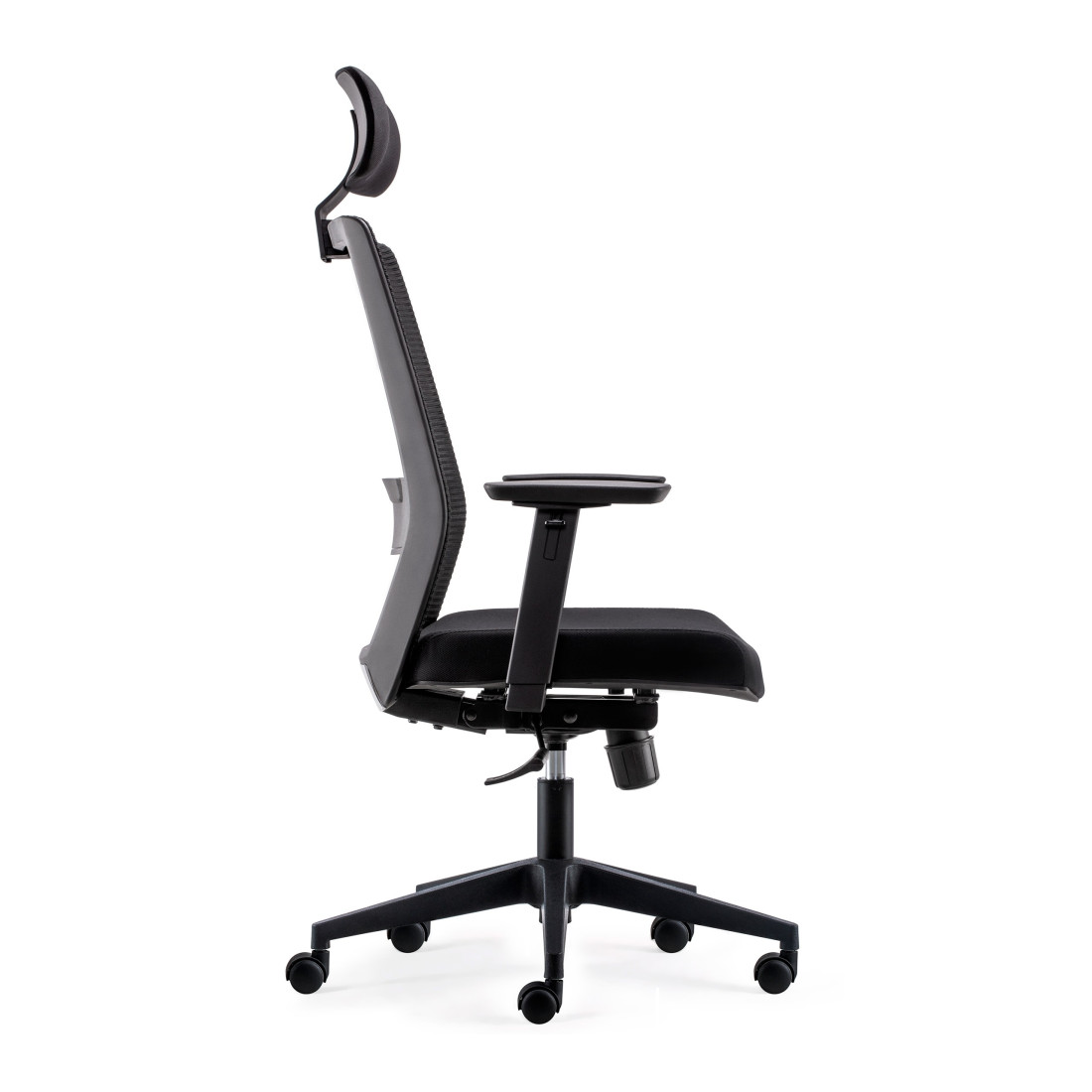silla giratoria negro axel con reposacabezas malla 6
