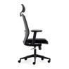 silla giratoria negro axel con reposacabezas malla 6