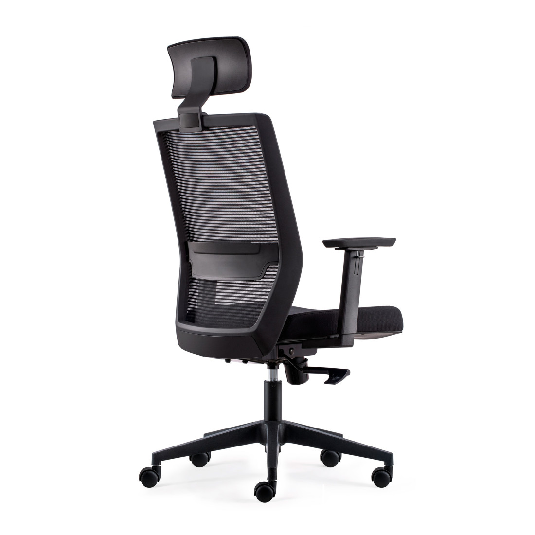 silla giratoria negro axel con reposacabezas malla 7