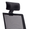 silla giratoria negro axel con reposacabezas malla 4