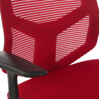Air - Silla de escritorio giratoria Air, con brazos, red rojo - Imagen 2