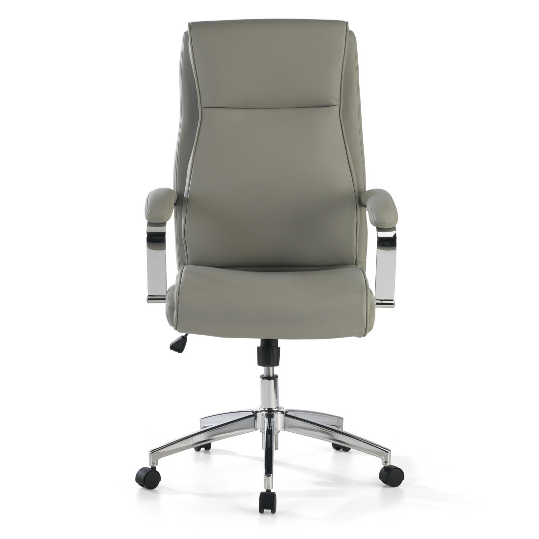 sillon de oficina gris tauro piel sintetica 4