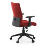 silla giratoria rojo parma tela 4