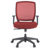 silla giratoria rojo nicole silla estructura negra malla 3