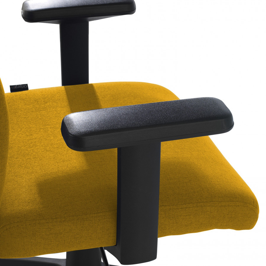 Silla de escritorio giratoria Parma, mecanismo basculante, amarillo