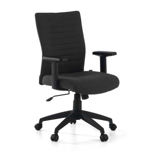 Silla de escritorio giratoria Parma, mecanismo basculante - NEGRO