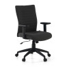 Silla de escritorio giratoria Parma, mecanismo basculante - NEGRO
