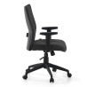 silla giratoria negro parma tela 8
