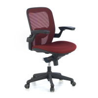 Silla ergonómica Gioconda, soporte lumbar, red - rojo