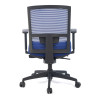 silla giratoria azul kendo estructura negra malla 8