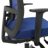 silla giratoria azul kendo estructura negra malla 6