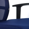 silla giratoria azul kendo estructura negra malla 7