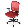 silla giratoria rojo kendo estructura negra malla 5