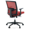 silla giratoria rojo kendo estructura negra malla 8