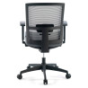 silla giratoria gris kendo estructura negra malla 6