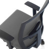 silla giratoria gris kendo estructura negra malla 5