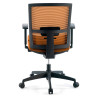 silla giratoria naranja kendo estructura negra malla 6