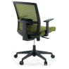 silla giratoria verde kendo estructura negra malla 7