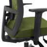 silla giratoria verde kendo estructura negra malla 6