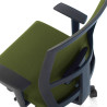 silla giratoria verde kendo estructura negra malla 8