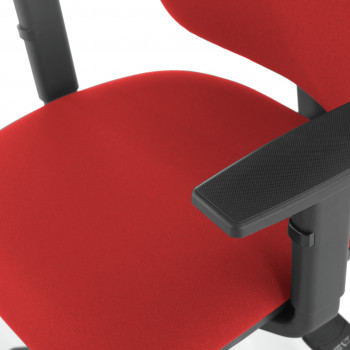 Eco2 - Silla de escritorio giratoria Eco2 Con Brazos Rojo - Imagen 2
