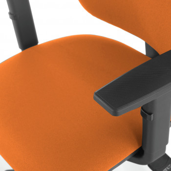 Eco2 - Silla de escritorio giratoria Eco2 Con Brazos Naranja - Imagen 2