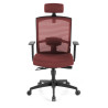 silla ergonomica rojo kendo estructura negra reposacabezas malla 4