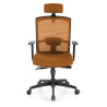 silla ergonomica naranja kendo estructura negra reposacabezas malla 4