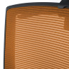 silla ergonomica naranja kendo estructura negra reposacabezas malla 6