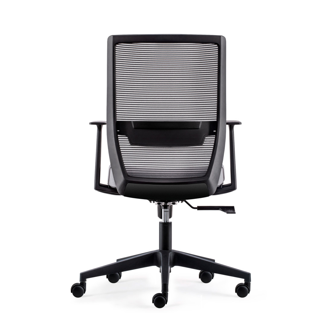 silla giratoria gris axel sin reposacabezas malla 5